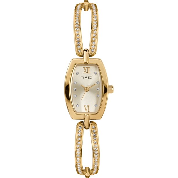 Picture of Timex TW2T58300 Gold-Tone Bangle Ladies Watch&#44; Gold