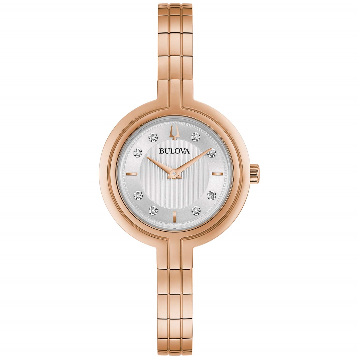 Picture of Bulova 97P145 Rhapsody Watch for Ladies&#44; Rose Gold-Tone