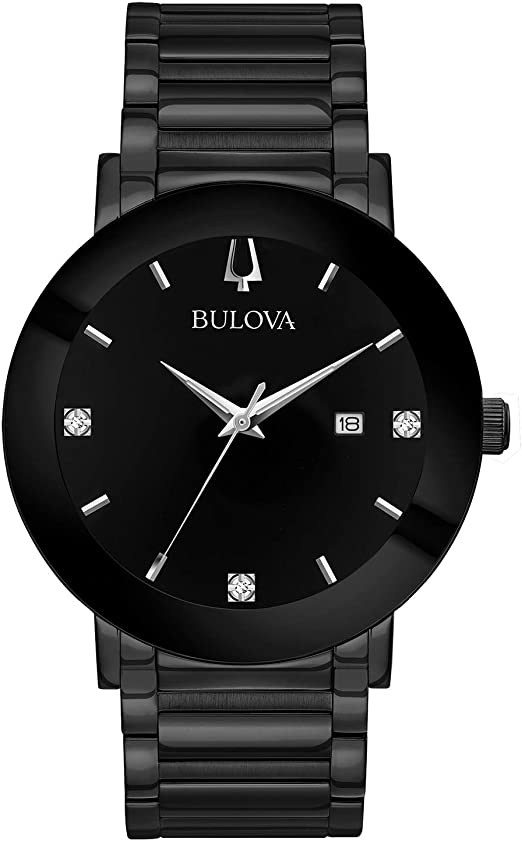 Picture of Bulova 98D144 Modern Stainless Steel Watch for Mens&#44; Black