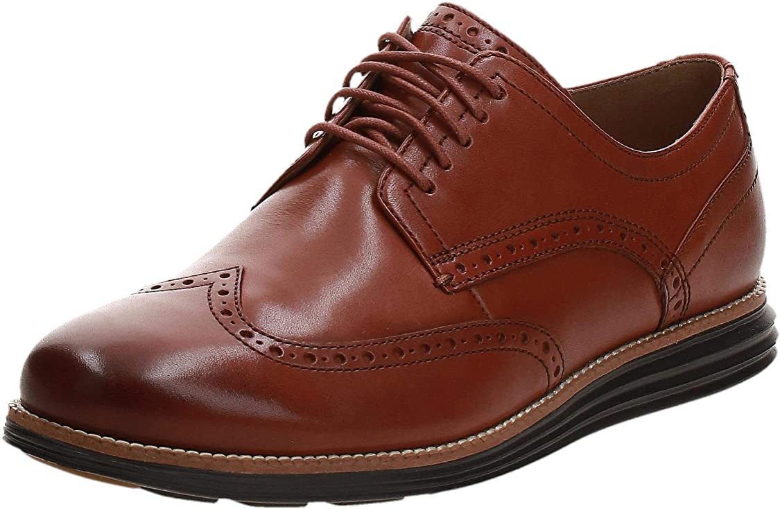 Original Grand Shortwing Oxford Shoe for Mens, Woodbury & Java - Size 11.5