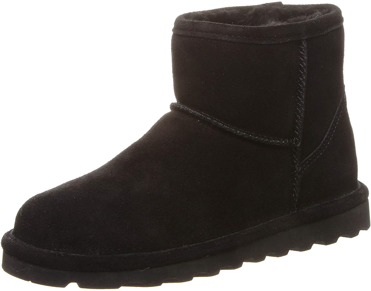 Picture of Bearpaw 2130W-011-6 Alyssa Ankle Boots for Womens&#44; Black - Size 6
