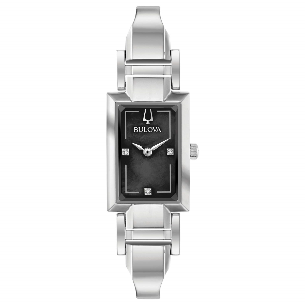 Picture of Bulova 96P209 33 mm Womens Classic Diamond Accent Quartz Stainless Steel Watch