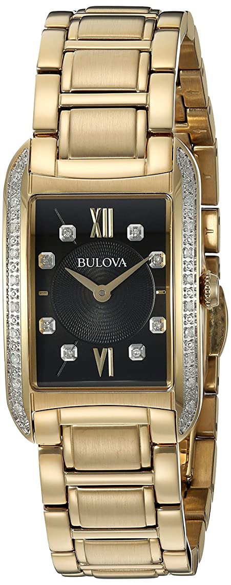 Picture of Bulova 98R228 Stainless Steel Classic Sutton Diamond Gold-Tone Ladies Watch