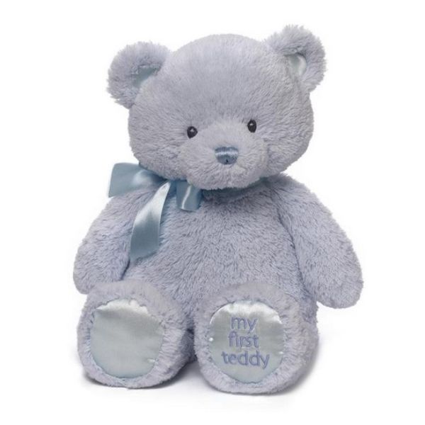 6048624 15 in. My First Teddy Bear Stuffed Animal Toy - Blue -  GUND