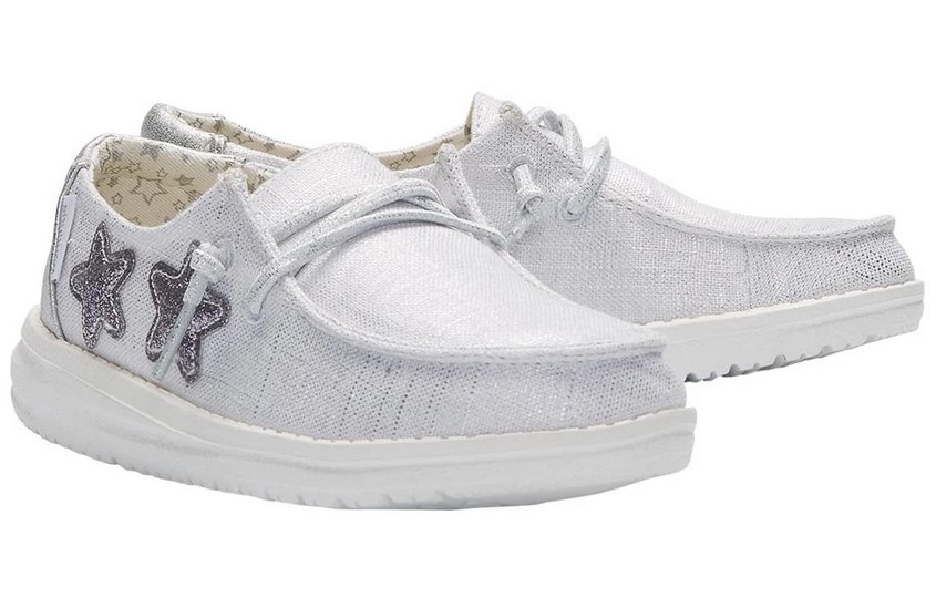 Boys Wendy Youth Shoes, Star Silver - Size 10