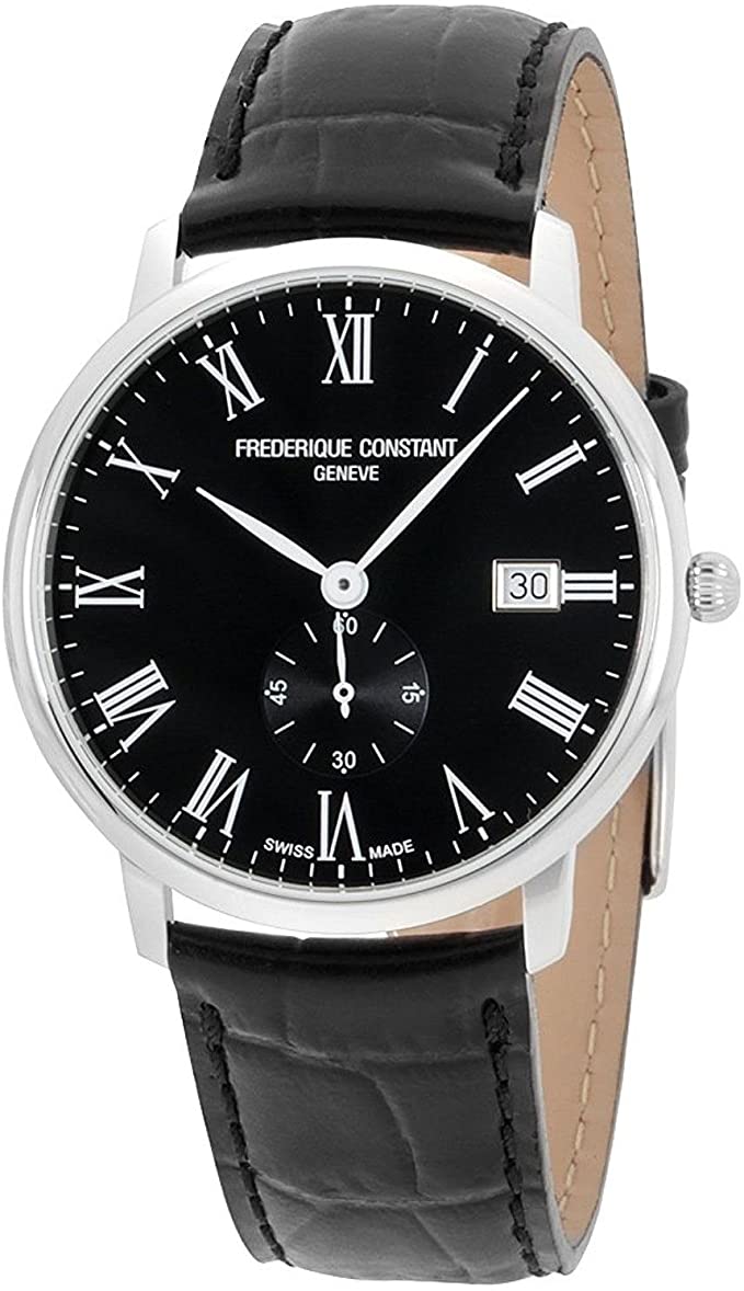 Picture of Frederique Constant FC-245BR5S6 Slim Line Leather Mens Watch, Stainless Steel