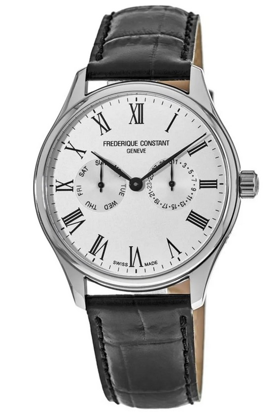 Picture of Frederique Constant FC-259WR5B6 Classics Leather Mens Watch, Stainless Steel