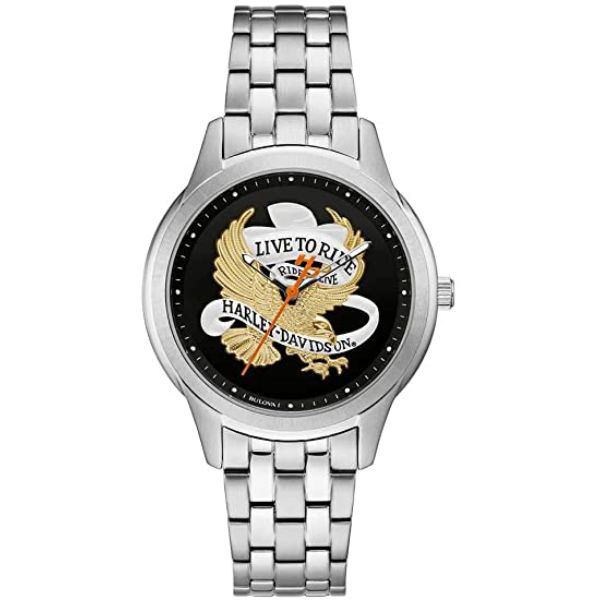 Picture of Harley-Davidson 76L194 Womens Live to Ride Eagle Stainless Steel Watch