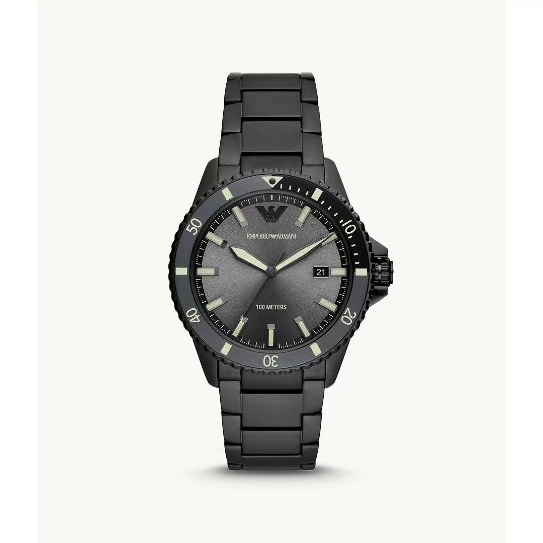 Picture of Emporio Armani AR11398 Stainless Steel Watch for Mens&#44; Black