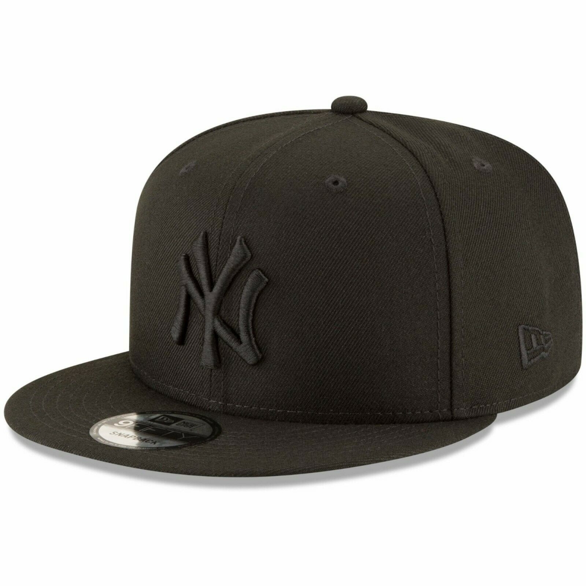 New Era  New York Yankees Basic OTC 950 Stretch Fit Hat, Black On Black OSFA