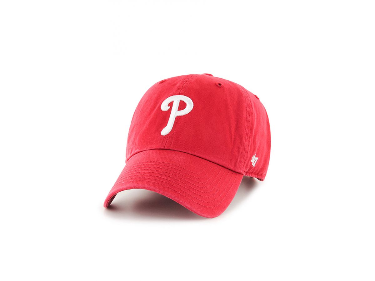 Picture of 47 Brand B-RGW19GWS-RD Major League Baseball Philadelphia Red Clean Up Cap