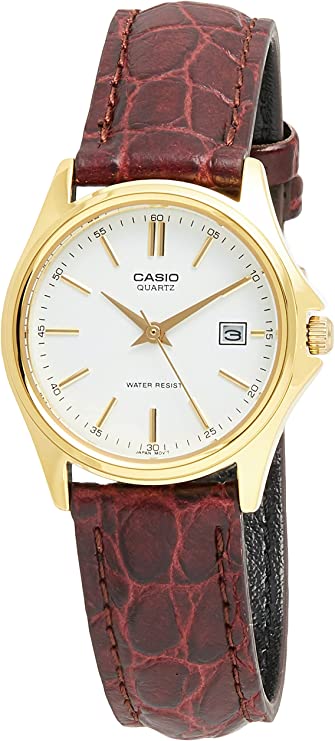 Picture of Casio MTP-1183Q-9A Gold-Tone Leather Mens Watch