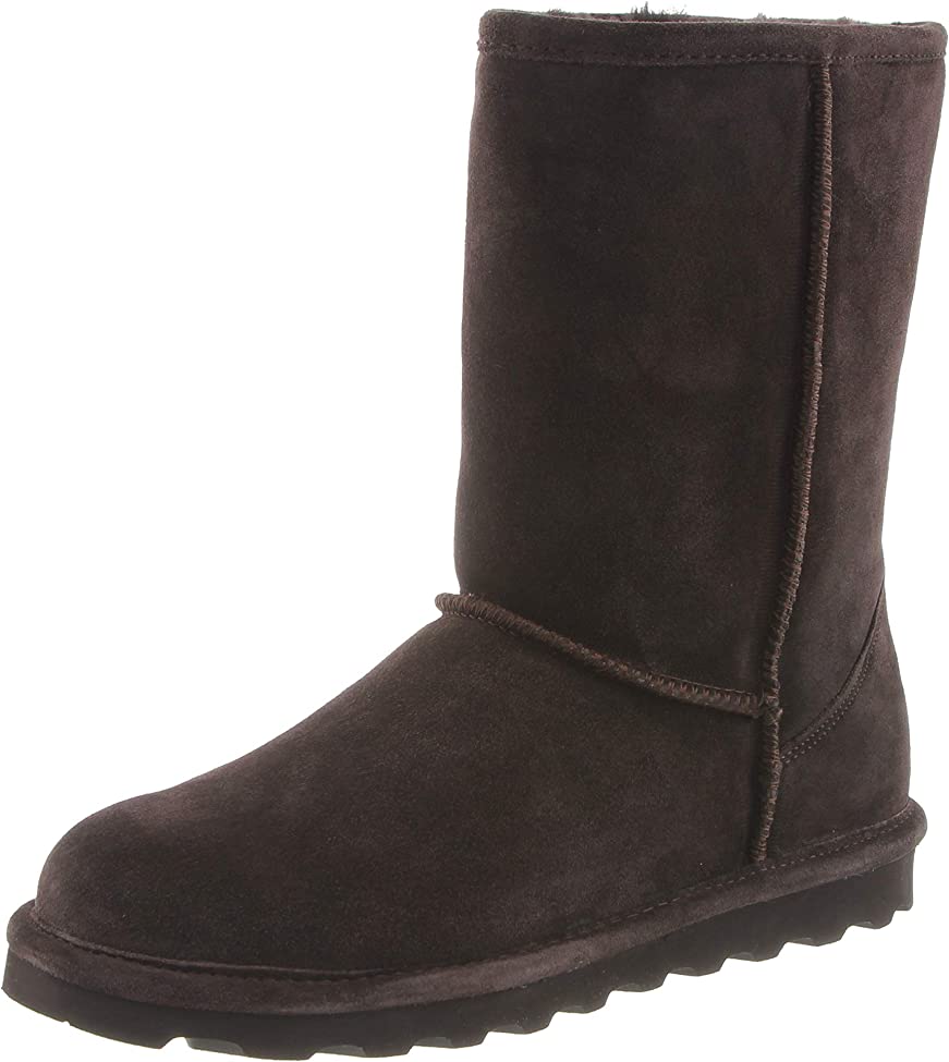 Picture of Bearpaw 1962W-205-7 Womens Elle Short Boot, Chocolate - Size 7