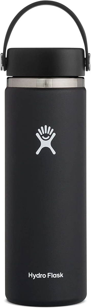 Picture of Hydro Flask W20BTS001 20 oz Wide Mouth Water Bottle with Flex Cap, Black