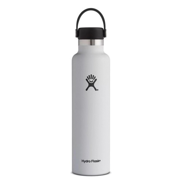 Picture of Hydro Flask S24SX110 24 oz Leak Proof Sports Water Bottle with Standard Mouth & BPA Free Flex Cap - White