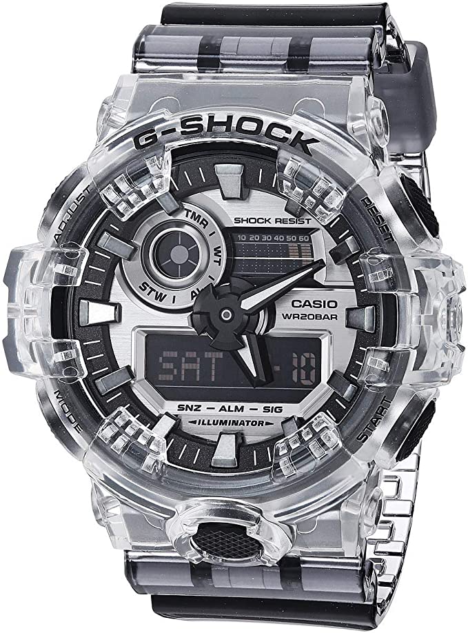 Picture of Casio GA700SKC-1A G-Shock Analog & Digital Translucent Mens Watch&#44; Resin