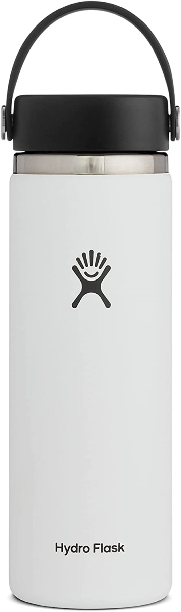 Picture of Hydro Flask W20BTS110 20 oz Wide Mouth Bottle with Flex Cap - White