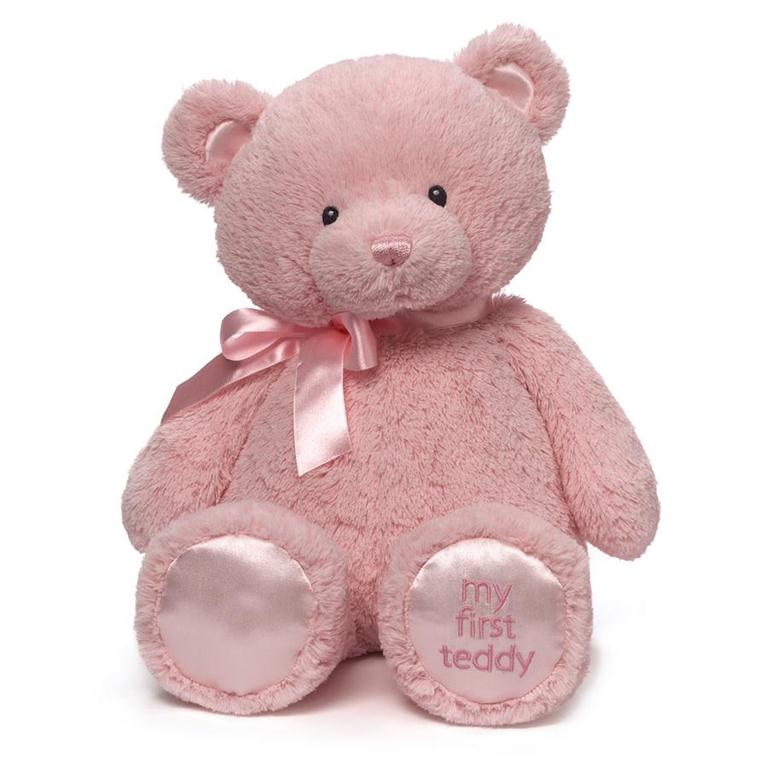 6048627 18 in. Baby My First Teddy Bear Stuffed Animal Plush - Pink -  GUND