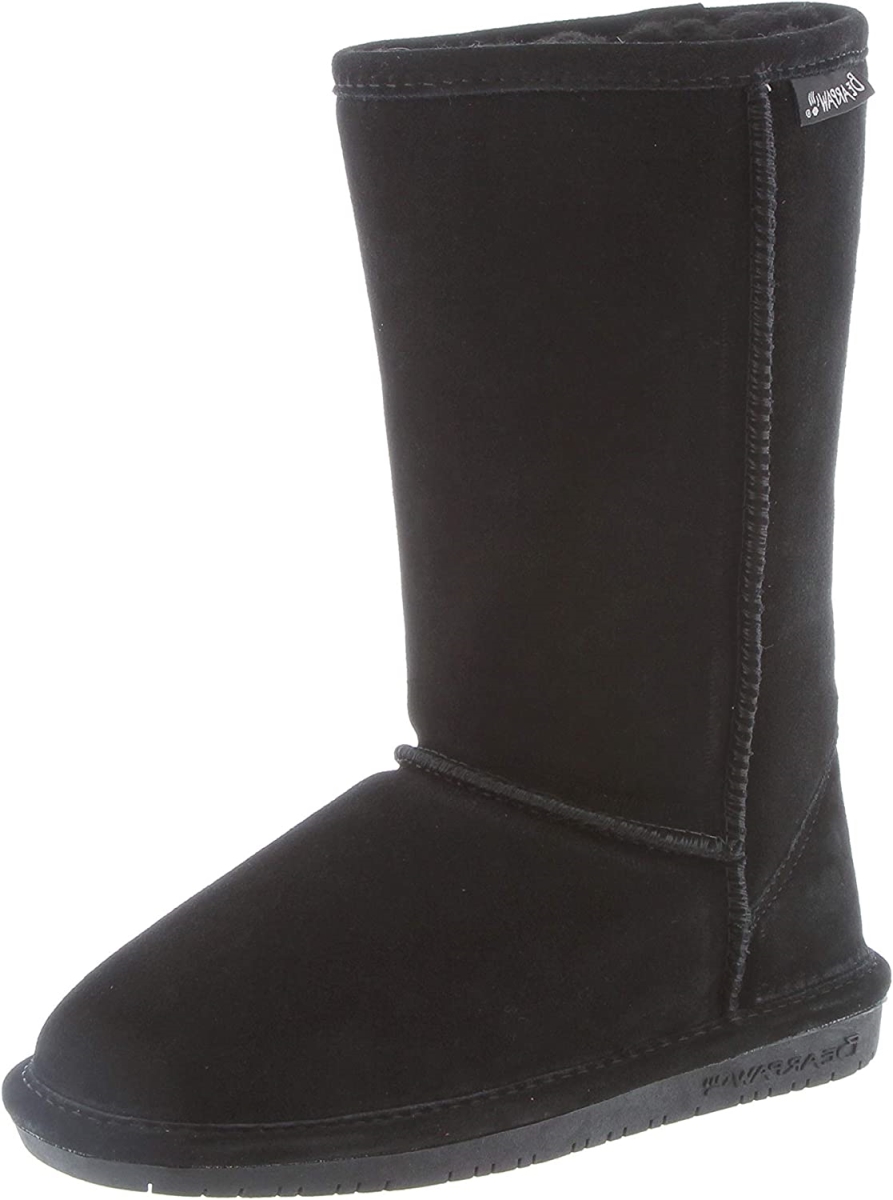 618Y-BLK-1K Emma Tall Youth Boot for Kids - Black - Size 1K
