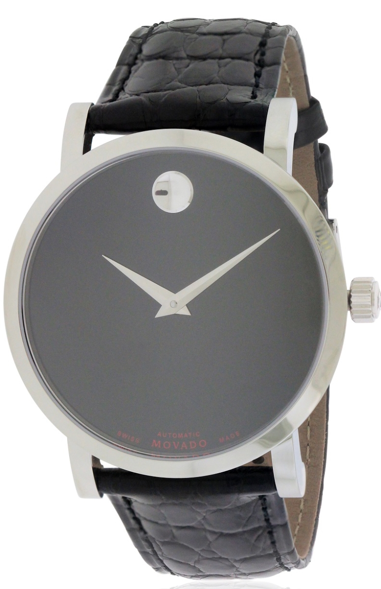 Picture of Movado 606112 Red Label Automatic Mens Watch - Black Dial