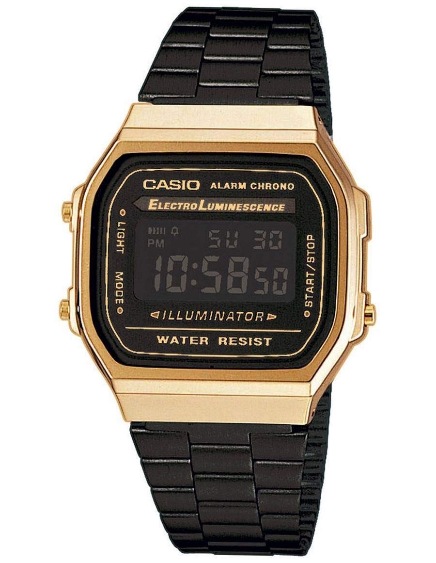 Picture of Casio A168WEGB-1BDF Retro Digital Unisex Watch, Black
