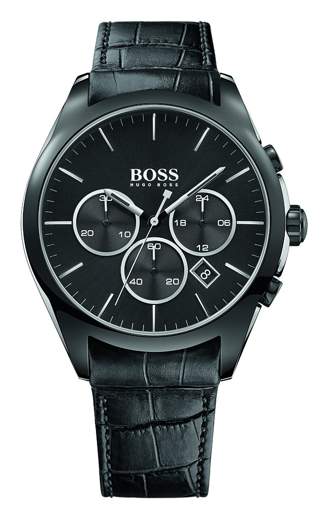 Picture of Hugo Boss Leather Chronograph Mens Watch 1513367