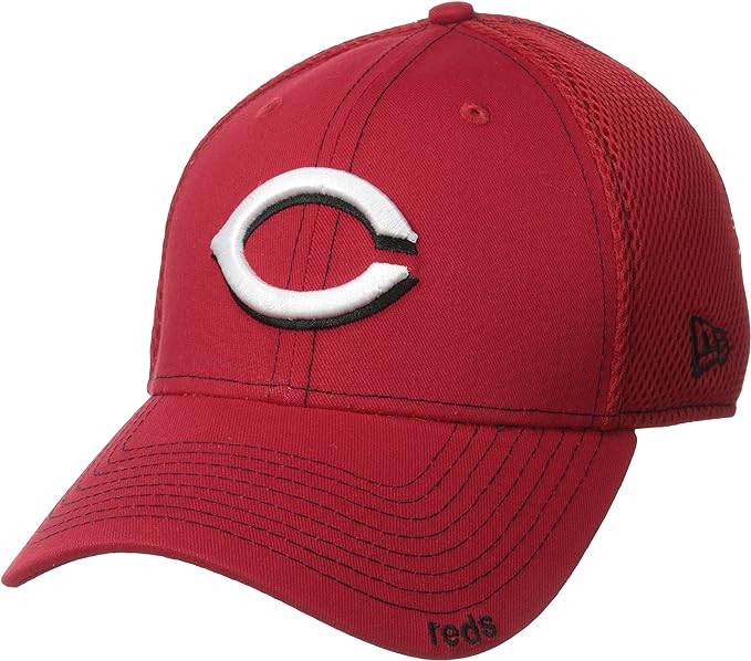 Era 10059480-SM MLB Cincinnati Reds Neo Fitted Baseball Cap, Scarlet Red - Small & Medium