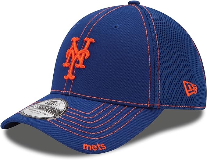 Era 10059490-SM MLB   York Mets Neo Fitted Baseball Cap, Royal - Small & Medium
