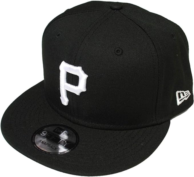 Era 11591015 9Fifty MLB Pittsburgh Pirates Snapback Cap, Black & White - Adjustable Size