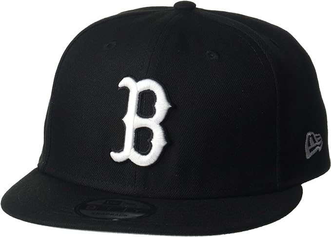 Era 11591077 MLB Boston Redsox 9Fifty Snapback Cap, Black & White - Adjustable Size