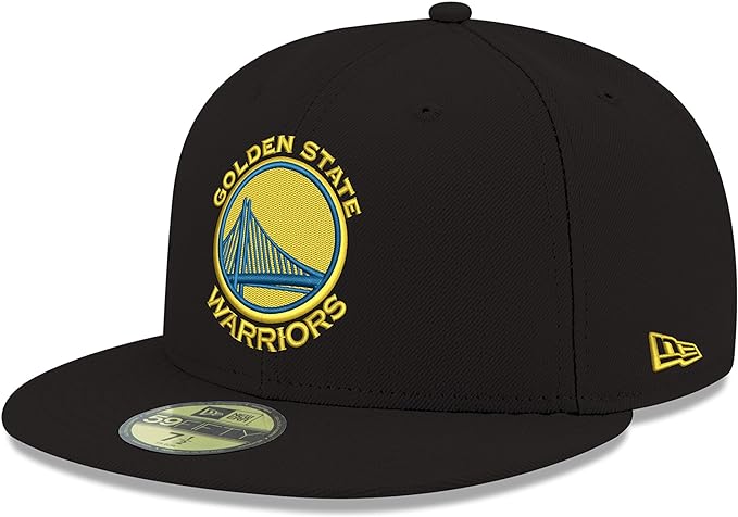 Era 70343332-738 NBA Golden State Warriors 59Fifty Fitted Cap, Black - Size 7.37