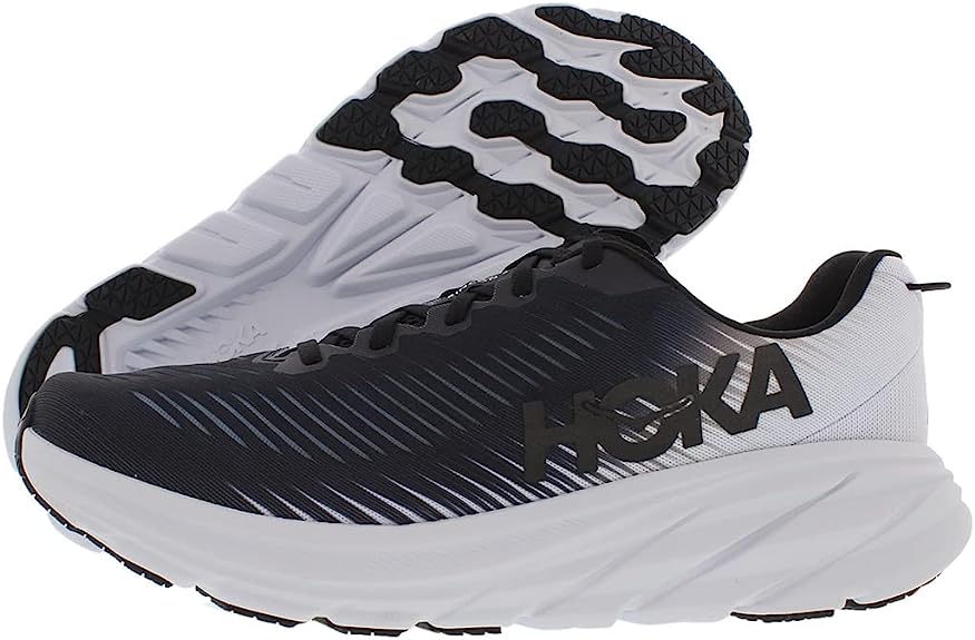 1119395-BWHT-12.5 One Rincon 3 Mens Running Shoes, Black & White - Size 12.5 -  Hoka