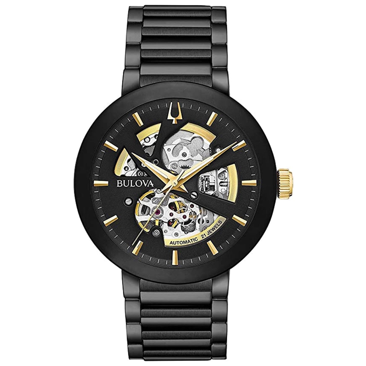 98A203 Modern Automatic Black Dial Mens Watch