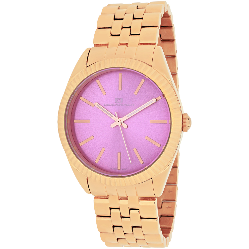 OC7413 Chique Quartz Pink Dial Round Ladies Watch  Silver Tone