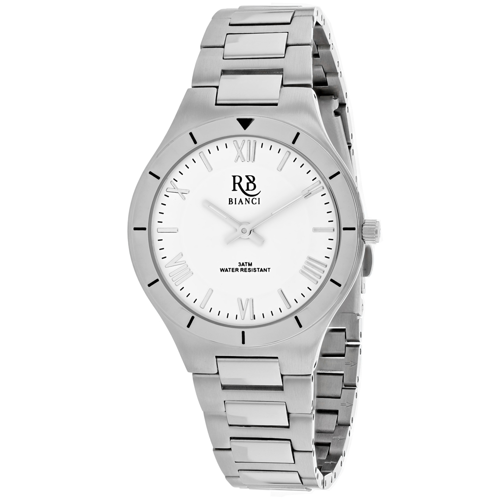 RB0411 Eterno Quartz White Dial Round Ladies Watch - Silver Tone