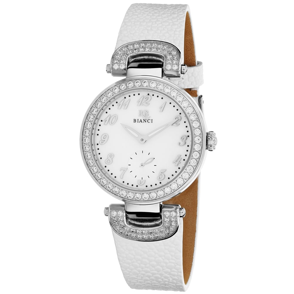 RB0610 Alessandra Automatic White Mother of Pearl Dial Round Ladies Watch -  Roberto Bianci