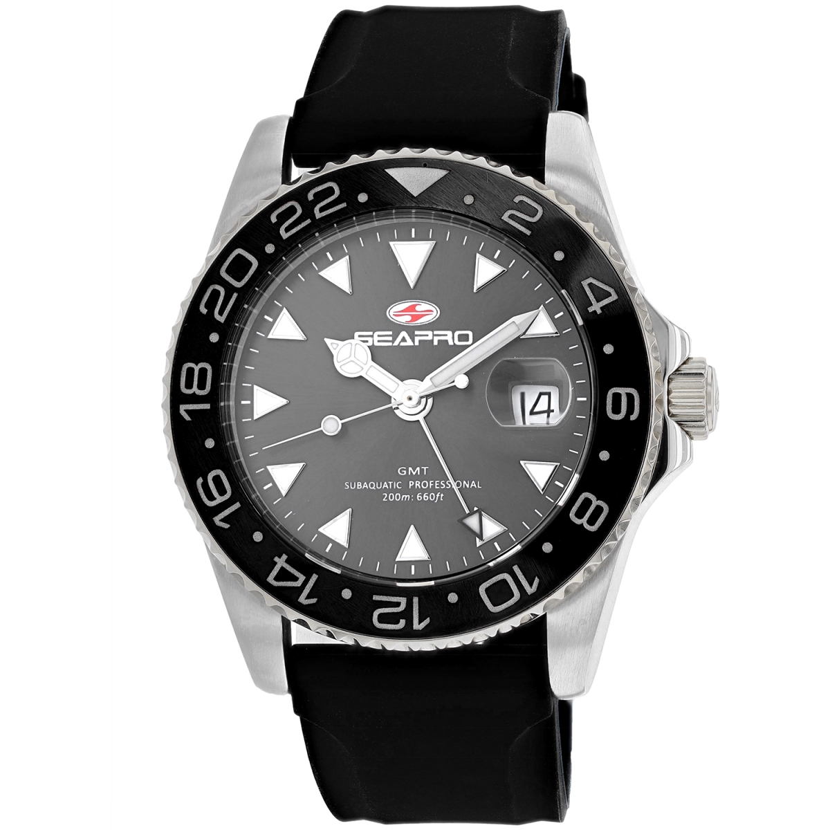 SP0120 Agent GMT Quartz Grey Dial Round Mens Watch