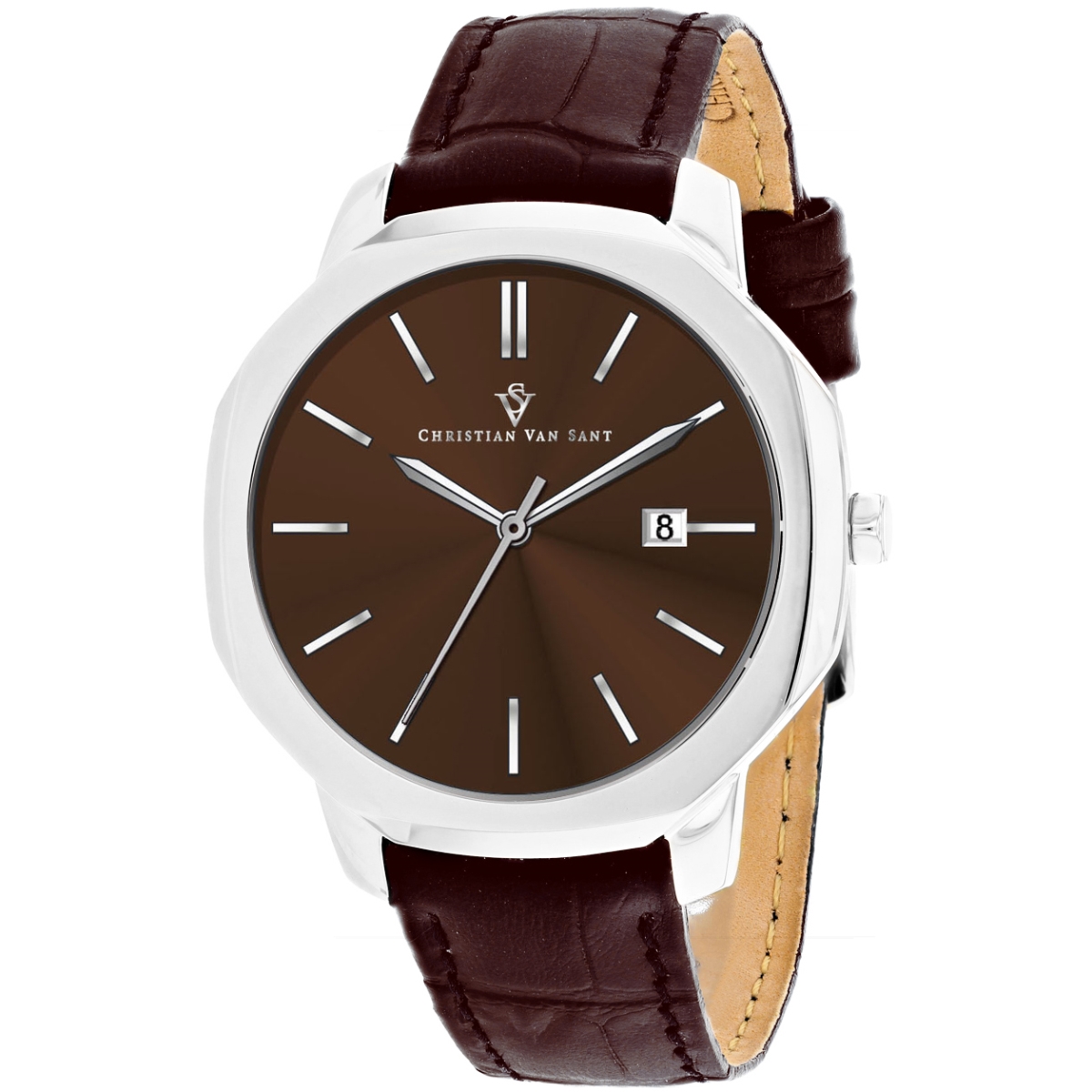 CV0536 Octavius Slim Quartz Brown Dial Round Mens Watch