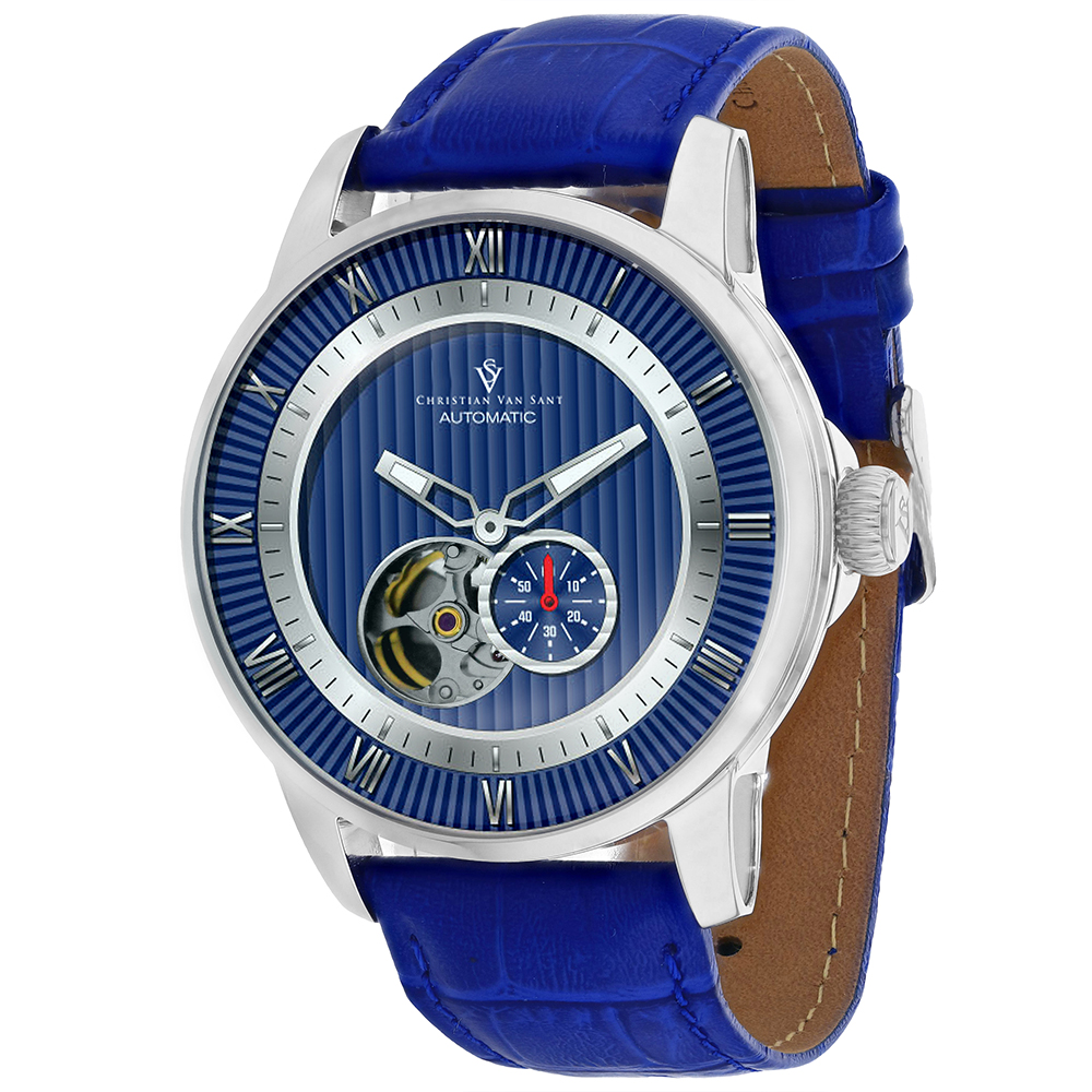 CV0553 Viscay Automatic Blue Dial Round Mens Watch
