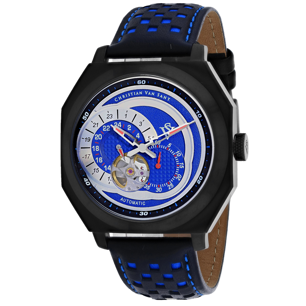 CV0563 Machina Automatic Blue Dial Round Mens Watch