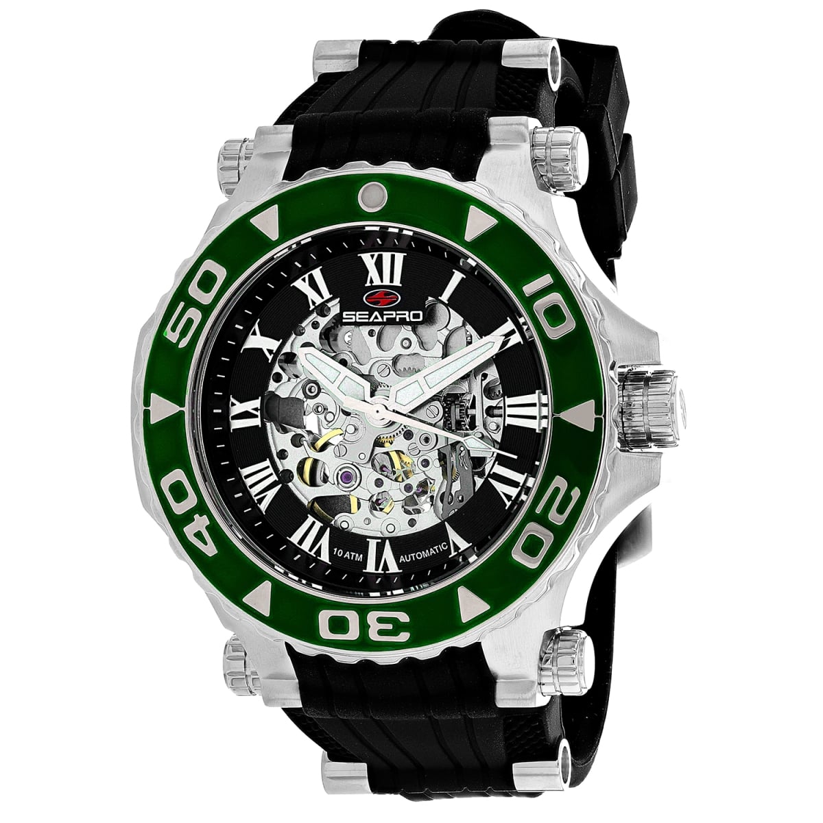 SP7752 Seaway Automatic Black Dial Round Mens Watch