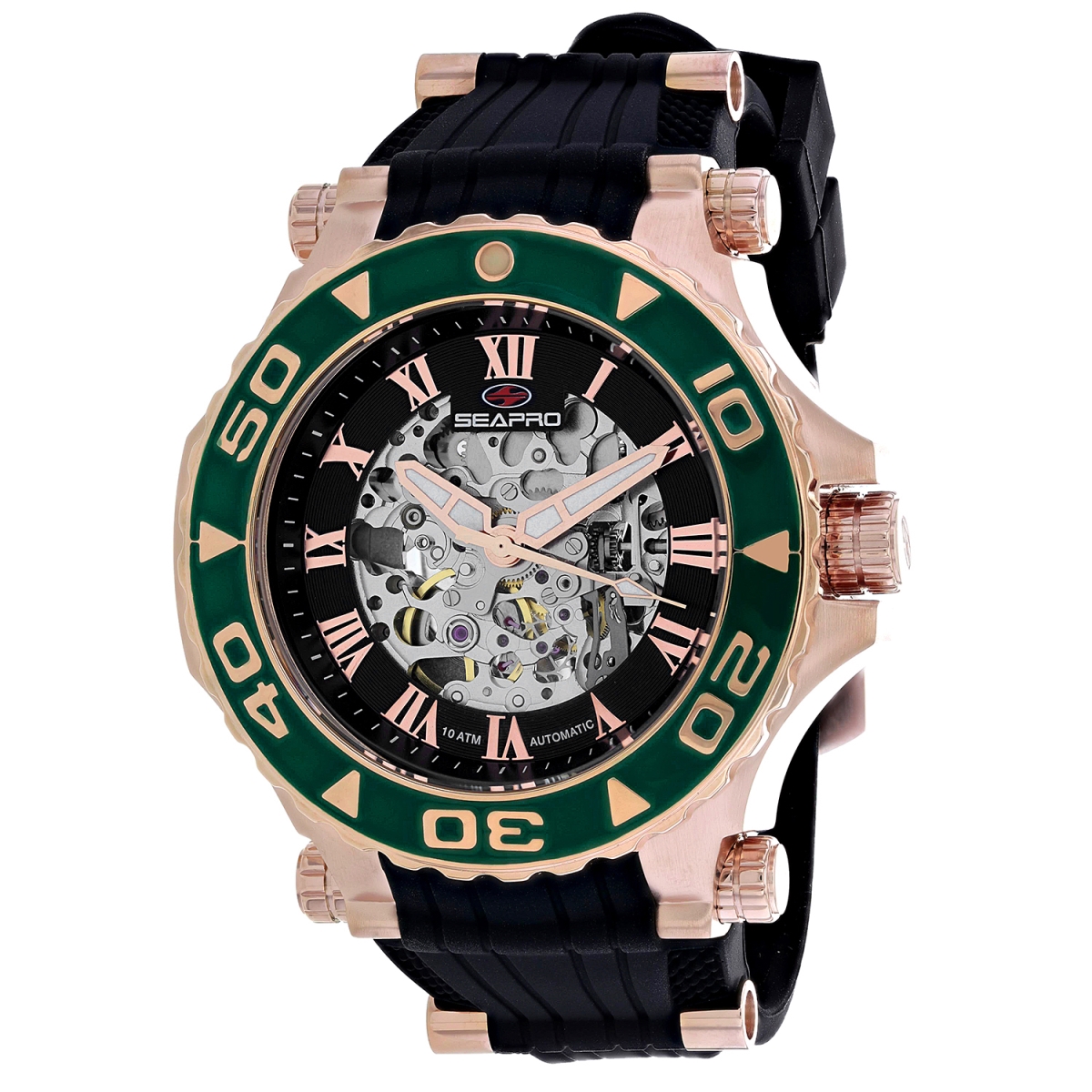 SP7754 Seaway Automatic Black Dial Round Mens Watch