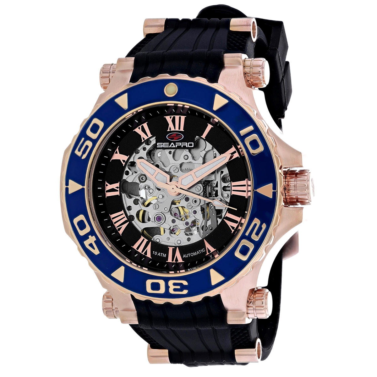 SP7755 Seaway Automatic Black Dial Round Mens Watch