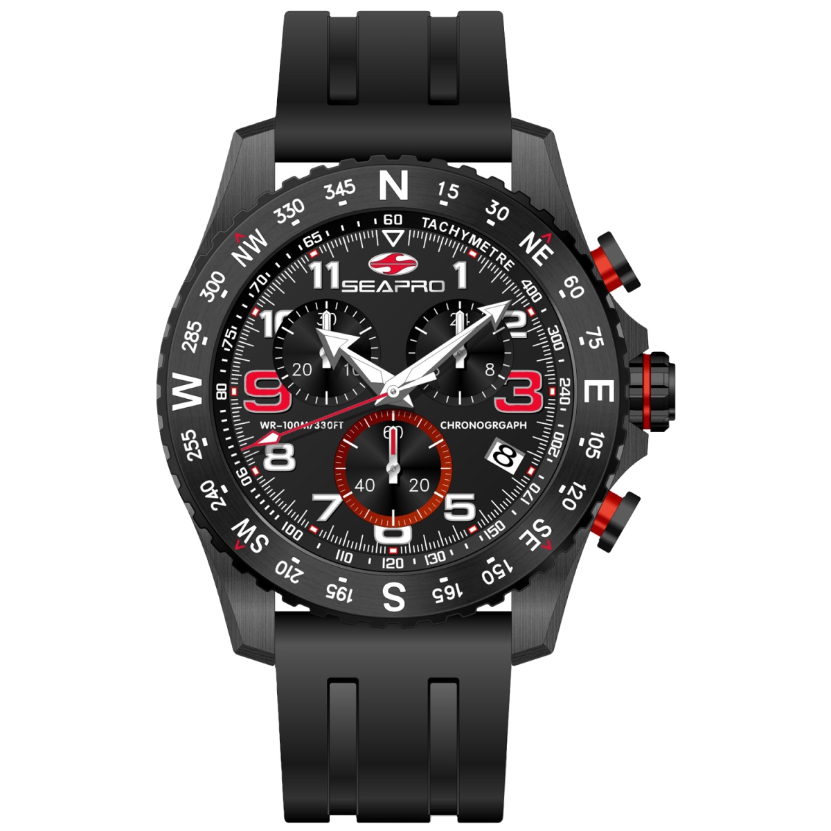 SP9730 Gallantry Quartz Black Dial Mens Watch