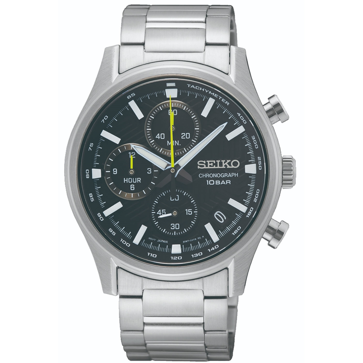 SSB419P1 Dress Chronograph Classic Quartz Black Dial Mens Watch -  Seiko