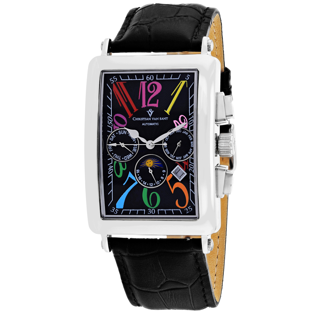 CV9132 Prodigy Automatic Black Dial Rectangular Mens Watch