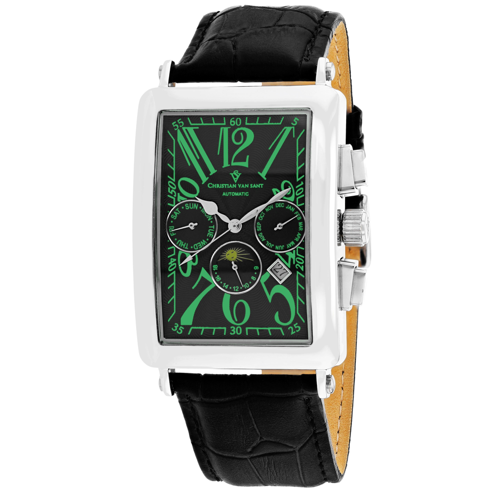 CV9136 Prodigy Automatic Black Dial Rectangular Mens Watch
