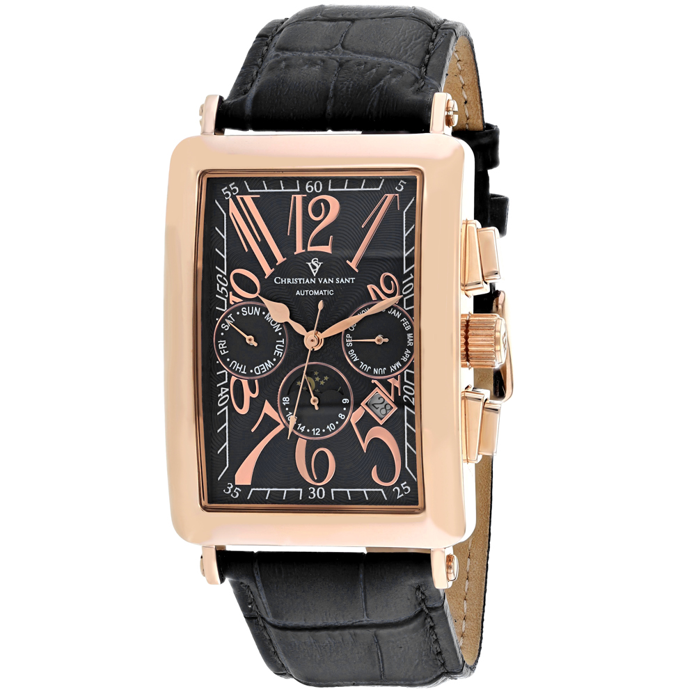 CV9141 Prodigy Automatic Black Dial Rectangular Mens Watch