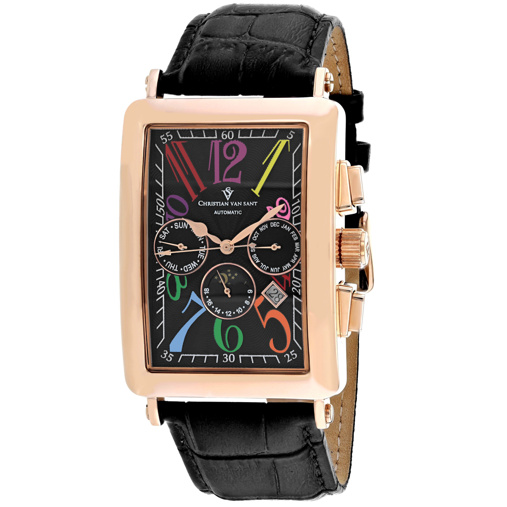 CV9143 Prodigy Automatic Black Dial Rectangular Mens Watch
