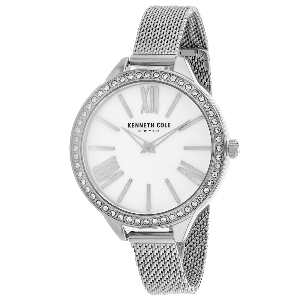 KC50939001 Classic Quartz White Dial Ladies Watch -  Kenneth Cole